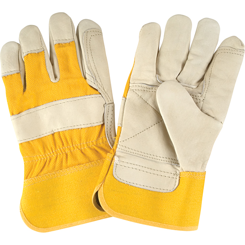 Premium Quality Fitters Gloves, Large, Grain Cowhide Palm, Cotton Inner Lining Ottawa Fastener Supply