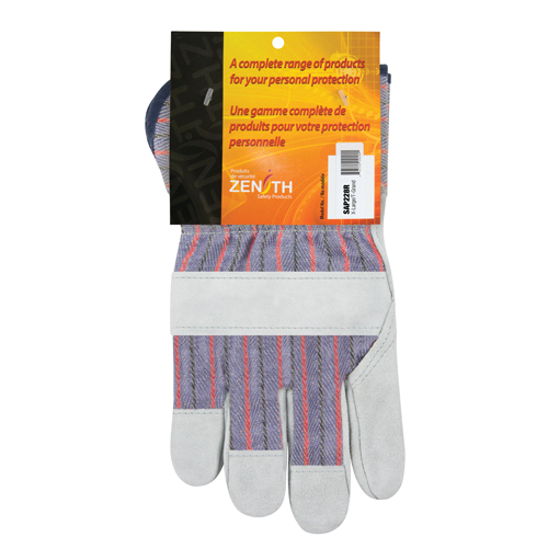 Gants d'ajusteur rugueux, T-Grand, Paume en Cuir de vache refendu, Doublure en Coton Ottawa Fastener Supply