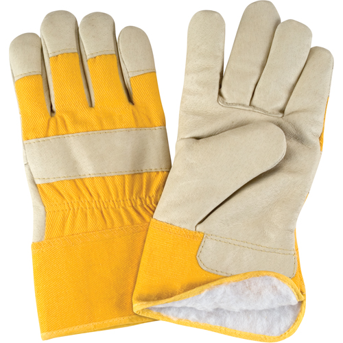 Winter-Lined Fitters Gloves, Large, Grain Pigskin Palm, Boa Inner Lining Ottawa Fastener Supply