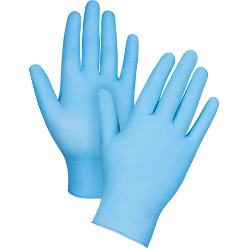 Puncture-Resistant Examination Gloves, X-Large, Nitrile, 4.5-mil, Powdered, Blue Ottawa Fastener Supply