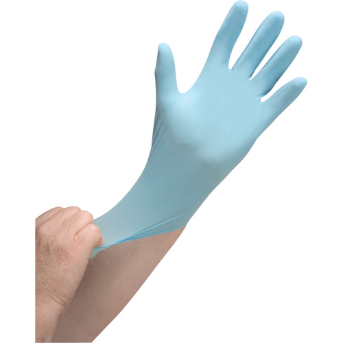 Puncture-Resistant Medical-Grade Disposable Gloves, Medium, Nitrile, 4.5-mil, Powder-Free, Blue, Class 2 Ottawa Fastener Supply