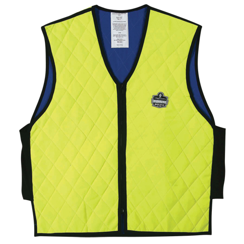 Vestes refroidissantes &agrave; &eacute;vaporation humide Chill-Its 6665, Moyen, Jaune lime haute visibilit&eacute; Ottawa Fastener Supply
