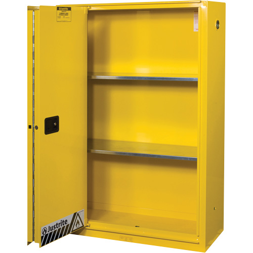 Sure-Grip&reg; Ex Flammable Storage Cabinets, 45 gal., 1 Door, 43" W x 65" H x 18" D Ottawa Fastener Supply