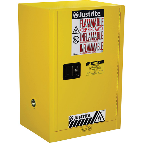 Armoire de s&eacute;curit&eacute; compacte pour produits inflammables EX Sure-Grip, 12 gal., 1 Porte(s), 23,25" La x 35" h x 18" p Ottawa Fastener Supply