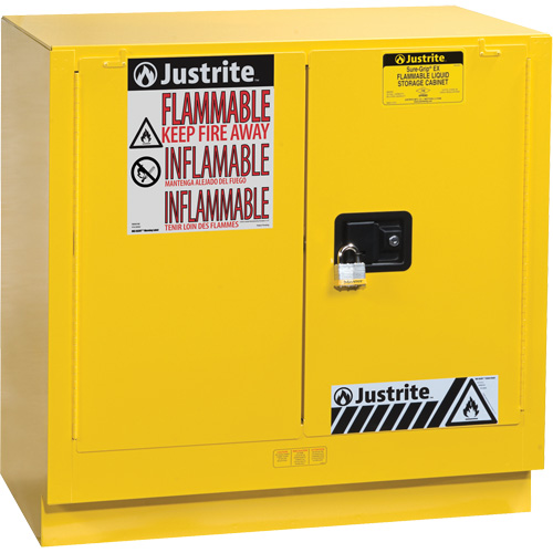 Sure-Grip&reg; EX Undercounter Flammable Safety Cabinet, 22 gal., 2 Door, 35" W x 35" H x 22" D Ottawa Fastener Supply