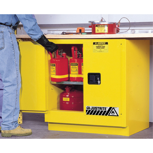 Sure-Grip&reg; EX Undercounter Flammable Safety Cabinet, 22 gal., 2 Door, 35" W x 35" H x 22" D Ottawa Fastener Supply