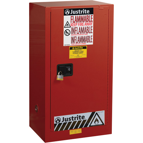 Armoire de s&eacute;curit&eacute; pour la peinture et les encres combustibles EX Sure-Grip, 20 gal., 2 tablettes Ottawa Fastener Supply