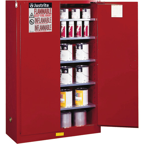 Sure-Grip&reg; EX Combustibles Safety Cabinet for Paint and Ink, 60 gal., 5 Shelves Ottawa Fastener Supply