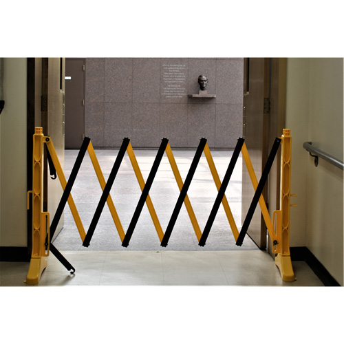 Barri&egrave;re Xpandit, 36" h x 11,5' lo, Noir/Jaune Ottawa Fastener Supply