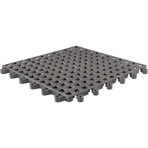 ErgoDeck&reg; General Purpose No. 564 Matting, PVC, 1-1/2' W x 1-1/2' L, 7/8" Thick, Charcoal Ottawa Fastener Supply