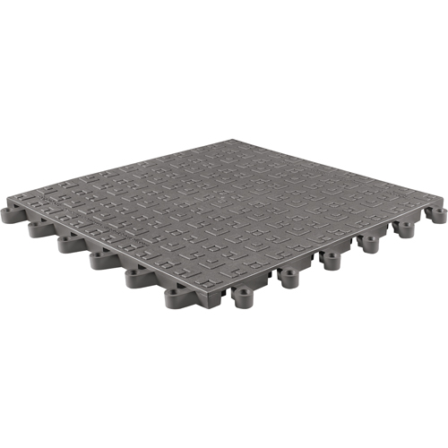 ErgoDeck&reg; Soft No. 566 Matting, PVC, 1-1/2' W x 1-1/2' L, 7/8" Thick, Charcoal Ottawa Fastener Supply