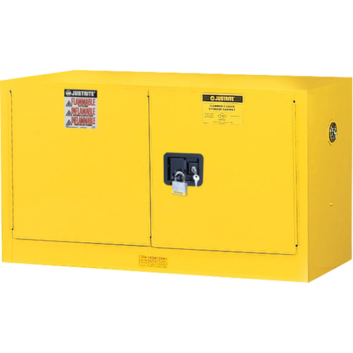 Sure-Grip&reg; EX Wall Mount Flammable Safety Cabinet, 17 gal., 2 Door, 43" W x 24" H x 18" D Ottawa Fastener Supply