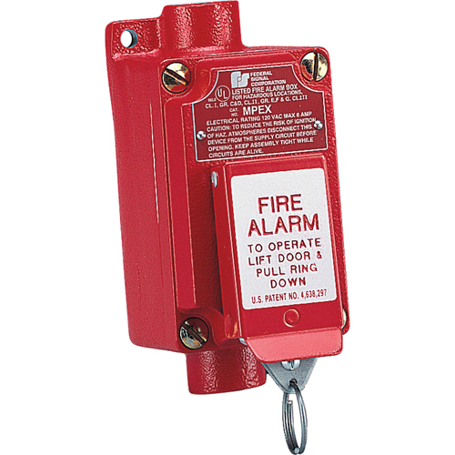 Explosion-proof Fire Alarm Pull Station (mpex) Two-step Operation Prevents Accidental Activation Ottawa Fastener Supply