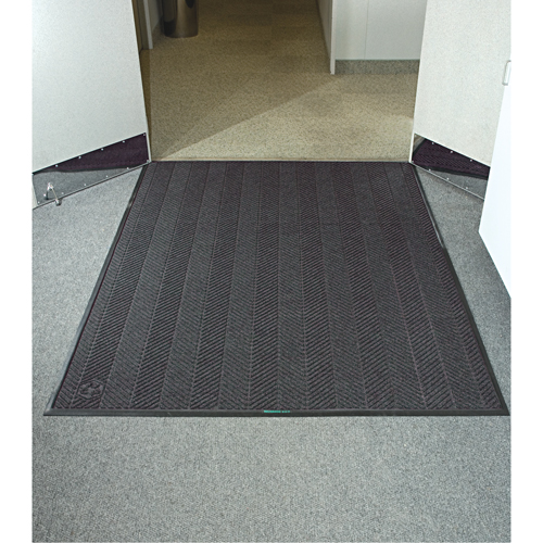 Tapis Waterhog Eco Elite, Essuie-pieds/grattoir, 6' x 6' x 3/8", Cendre grise Ottawa Fastener Supply