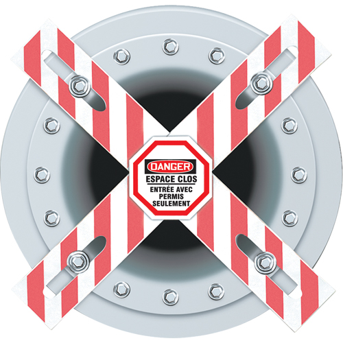 Danger Man-Way Cross Barrier Ottawa Fastener Supply