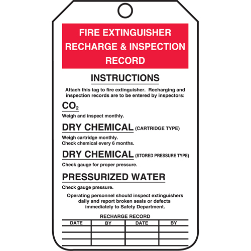 &eacute;tiquettes de s&eacute;curit&eacute; d'inspection et de contr&ocirc;le de l'&eacute;tat de l'&eacute;quipement, Plastique, 3-3/8" la x 5-7/8" h, Anglais Ottawa Fastener Supply