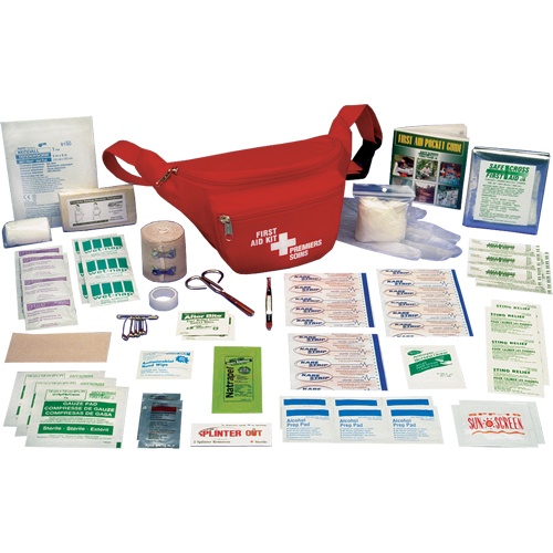 Hikers' First Aid Kits, Class 1 Medical Device, Nylon Bag Ottawa Fastener Supply