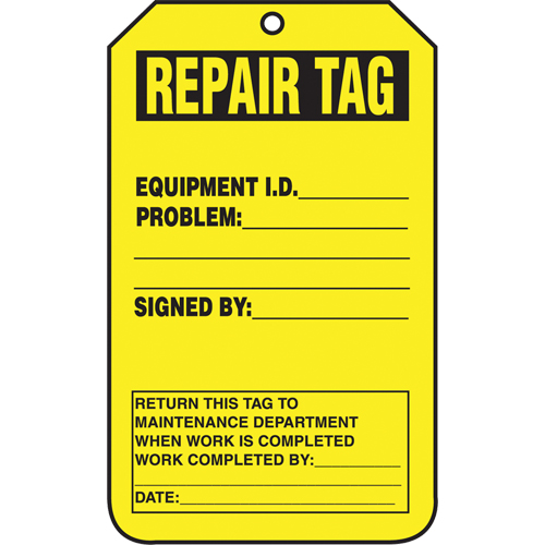 Inspection Tags, Cardstock, 3-1/8" W x 5-7/8" H, English Ottawa Fastener Supply