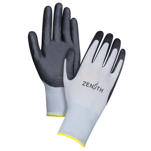 Gants l&eacute;gers enduits et respirants, 11/2T-Grand, R&ecirc;vetement Mousse de nitrile, Calibre 13, Enveloppe en Polyester Ottawa Fastener Supply