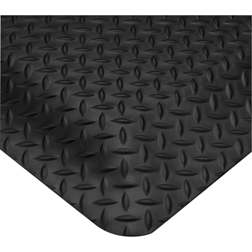 Tapis Smart No 497, Losange, 2' x 3' x 5/8", Noir, PVC Ottawa Fastener Supply
