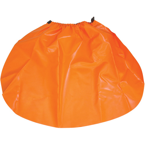 Hard Hat Rain Shield, One Size, Orange, Nylon/PVC Ottawa Fastener Supply