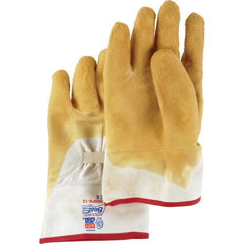 Gants enduits Nitty Gritty, 10/Grand, R&ecirc;vetement Latex de caoutchouc, Enveloppe en Coton Ottawa Fastener Supply