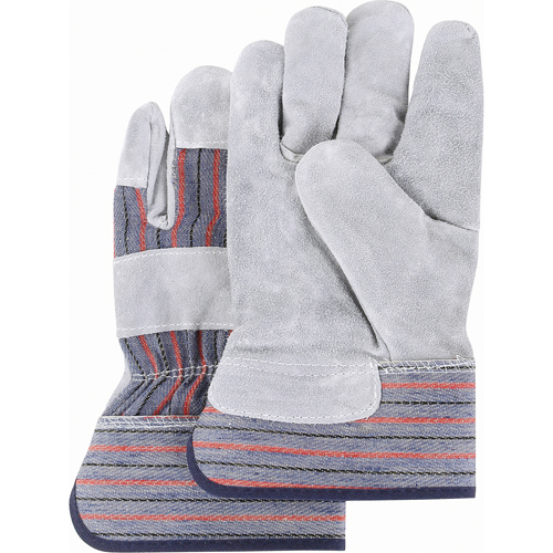 Gants d'ajusteur de premi&egrave;re qualit&eacute;, 2T-Grand, Paume en Cuir de vache refendu, Doublure en Coton Ottawa Fastener Supply