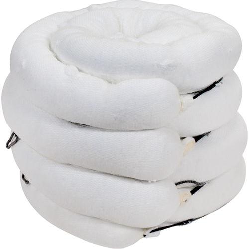 Premium Sorbent Boom, Oil Only, 10' L x 5" W, 35 Gal. Absorbancy, 4 /Pack Ottawa Fastener Supply