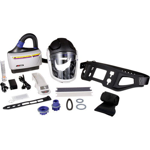 Versaflo Powered Air Purifying Respirator TR-600 Heavy Industrial Kit, Hard Hat & Faceshield, Lithium-Ion Battery Ottawa Fastener Supply