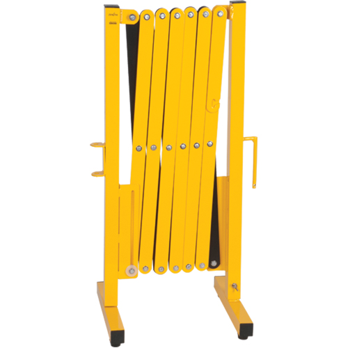 Expandable Barrier, 37" H x 11' L, Black/Yellow Ottawa Fastener Supply