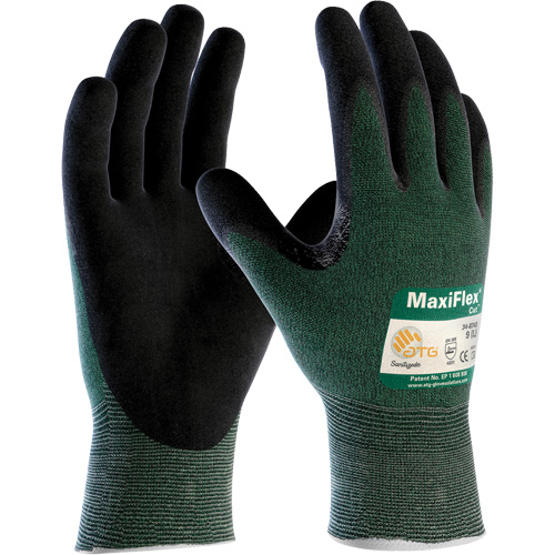 Gants en tricot sans coutures MaxiFlex Cut ATG, Taille T-petit, Calibre 15, Rev&ecirc;tement Mousse de nitrile, Enveloppe en Poly&eacute;thyl&egrave;ne, ANSI/ISEA 105 niveau 2/EN 388 niveau 3 Ottawa Fastener Supply