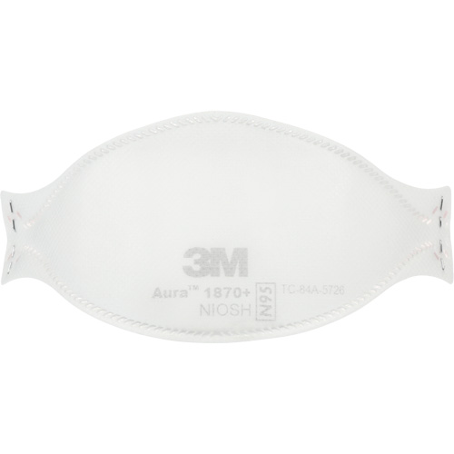 Aura Health Care Particulate Respirator and Surgical Mask 1870+, N95, NIOSH Certified Ottawa Fastener Supply