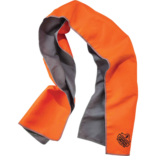 Serviette de refroidissement en microfibre Chill-Its 6602MF, Orange haute visibilit&eacute; Ottawa Fastener Supply