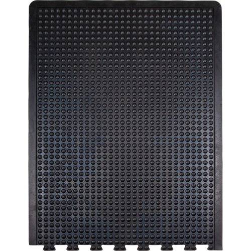 Anti-Fatigue Dome Matting, Bubbled, 3' x 4' x 1/2", Black, Rubber Ottawa Fastener Supply