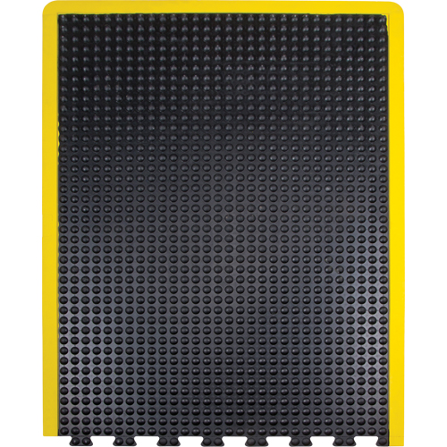 Anti-Fatigue Dome Matting, Bubbled, 3' x 4' x 1/2", Black, Rubber Ottawa Fastener Supply