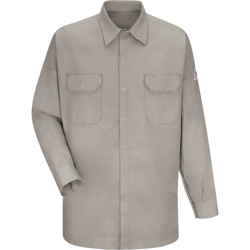 Chemise ignifuge pour soudeurs, Moyen, Gris Ottawa Fastener Supply