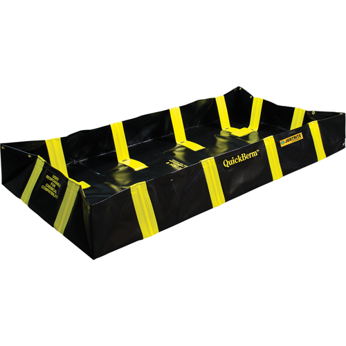 Bermes de confinement avec supports int&eacute;rieurs de parois QuickBerm , Capacit&eacute; 355 gal. US, 6' la x 8' lo x 12" h, Support &agrave; encliqueter Ottawa Fastener Supply