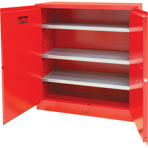 Paint/Ink Cabinet, 45 gal., 3 Shelves Ottawa Fastener Supply
