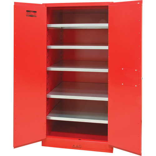 Paint/Ink Cabinet, 96 gal., 5 Shelves Ottawa Fastener Supply