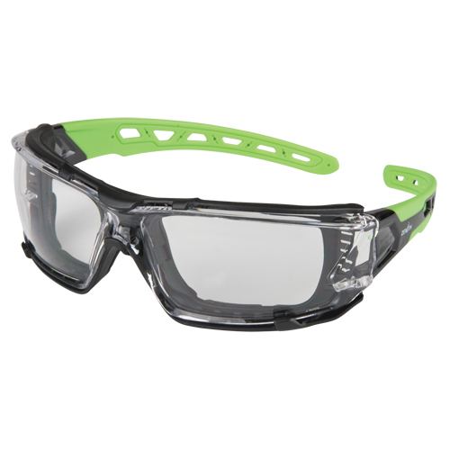 Z2500 Series Safety Glasses with Foam Gasket, Clear Lens, Anti-Scratch, ANSI Z87+/Meets/Exceeds CSA Z94.3 Ottawa Fastener Supply
