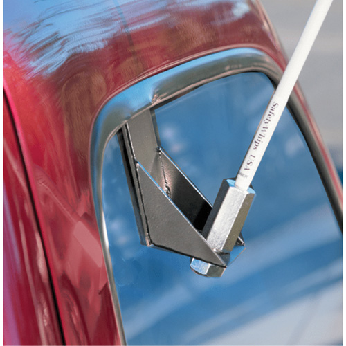 Tiges de s&eacute;curit&eacute; pour travaux l&eacute;gers Safety Whip, Fixation Fen&ecirc;tre, Hauteur 5', Orange Ottawa Fastener Supply