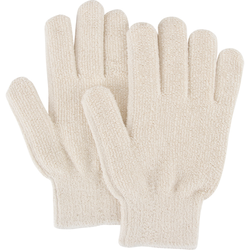 Heat-Resistant Gloves, Terry Cloth, Large, Protects Up To 212° F (100° C) Ottawa Fastener Supply