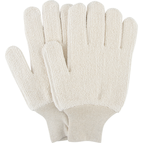 Heat-Resistant Gloves, Terry Cloth, Large, Protects Up To 212° F (100° C) Ottawa Fastener Supply