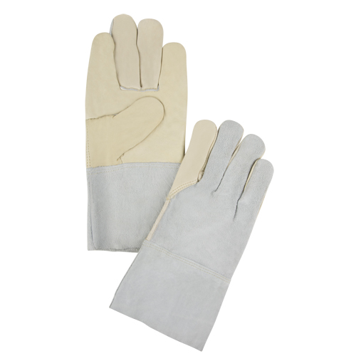 Standard-Duty Work Gloves, X-Large, Grain Cowhide Palm Ottawa Fastener Supply