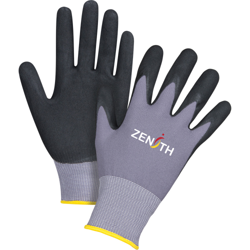 Gants ZX-1 de premi&egrave;re qualit&eacute; compatibles avec les &eacute;crans tactiles, 11/2T-Grand, R&ecirc;vetement Nitrile/Mousse de nitrile, Calibre 15, Enveloppe en Nylon Ottawa Fastener Supply