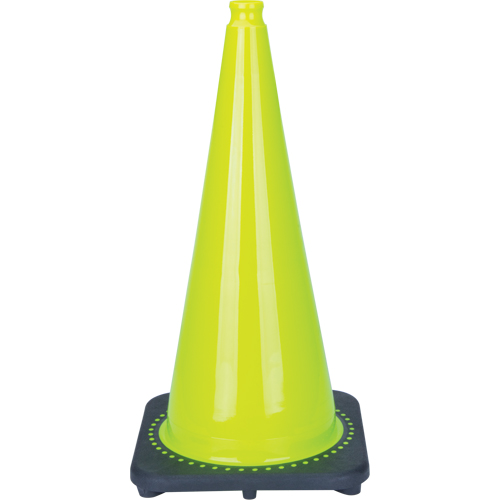 C&ocirc;ne de signalisation de premi&egrave;re qualit&eacute;, 28", Vert lime Ottawa Fastener Supply
