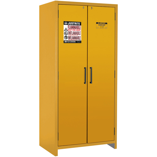 90-Minute EN Safety Storage Cabinet, 30 gal., 2 Door, 35.16" W x 76.89" H x 24.21" D Ottawa Fastener Supply