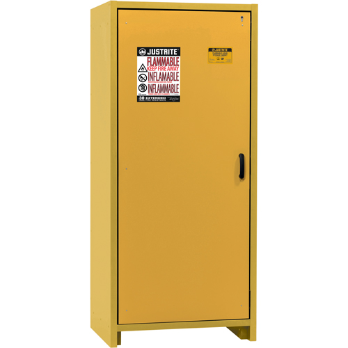 30-Minute EN Safety Storage Cabinet, 30 gal., 1 Door, 34.02" W x 76.65" H x 24.21" D Ottawa Fastener Supply