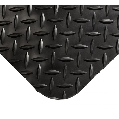 Smart Mats No.497, Diamond, 4' x 10' x 1", Black, PVC/Urethane Ottawa Fastener Supply