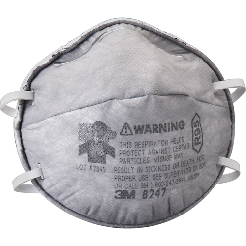 8247 Particulate Respirators, R95, NIOSH Certified Ottawa Fastener Supply